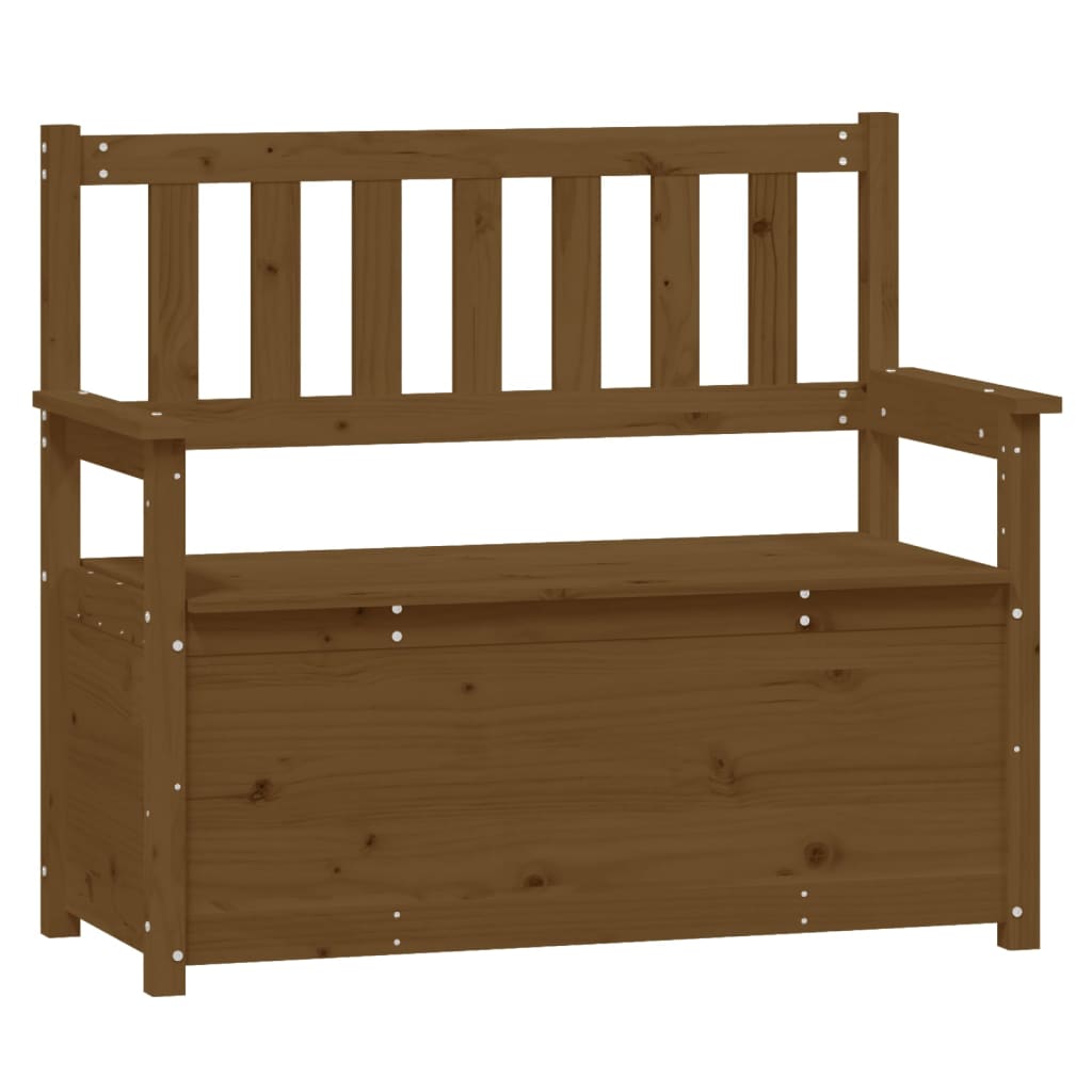 vidaXL Banco Banca Mueble con Almacenaje de Salón Recibidor Madera Maciza Pino Multicolor Multitalle