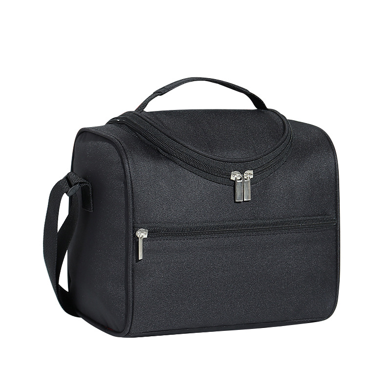 OmHO Nueva bolsa de almuerzo con bolsa de hielo para mantener la frescura, bolsa de aislamiento portátil cruzada de papel de aluminio engrosado