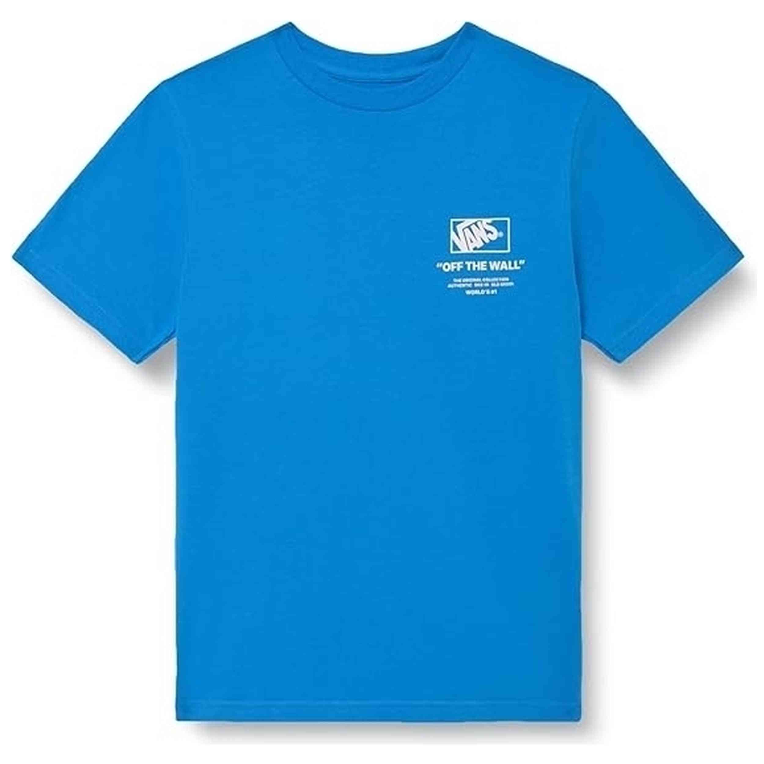Camiseta De Manga Corta Vans modelo Stacked Hi SS Bright Azure para hombre y mujer en color Azul