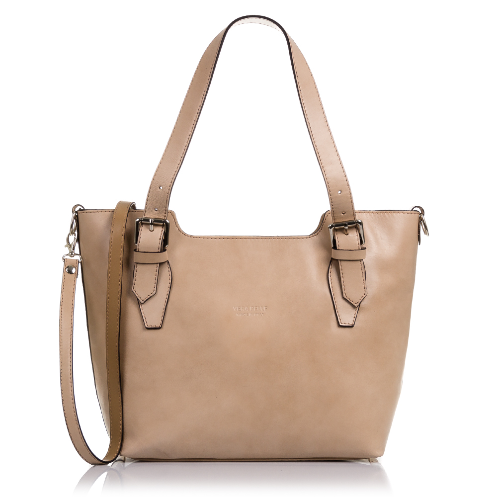 Firenze Artegiani. Arezzo Bolso tote Mujer.Piel auténtica Tamponato . Made in Italy. Vera Pelle Italiana.