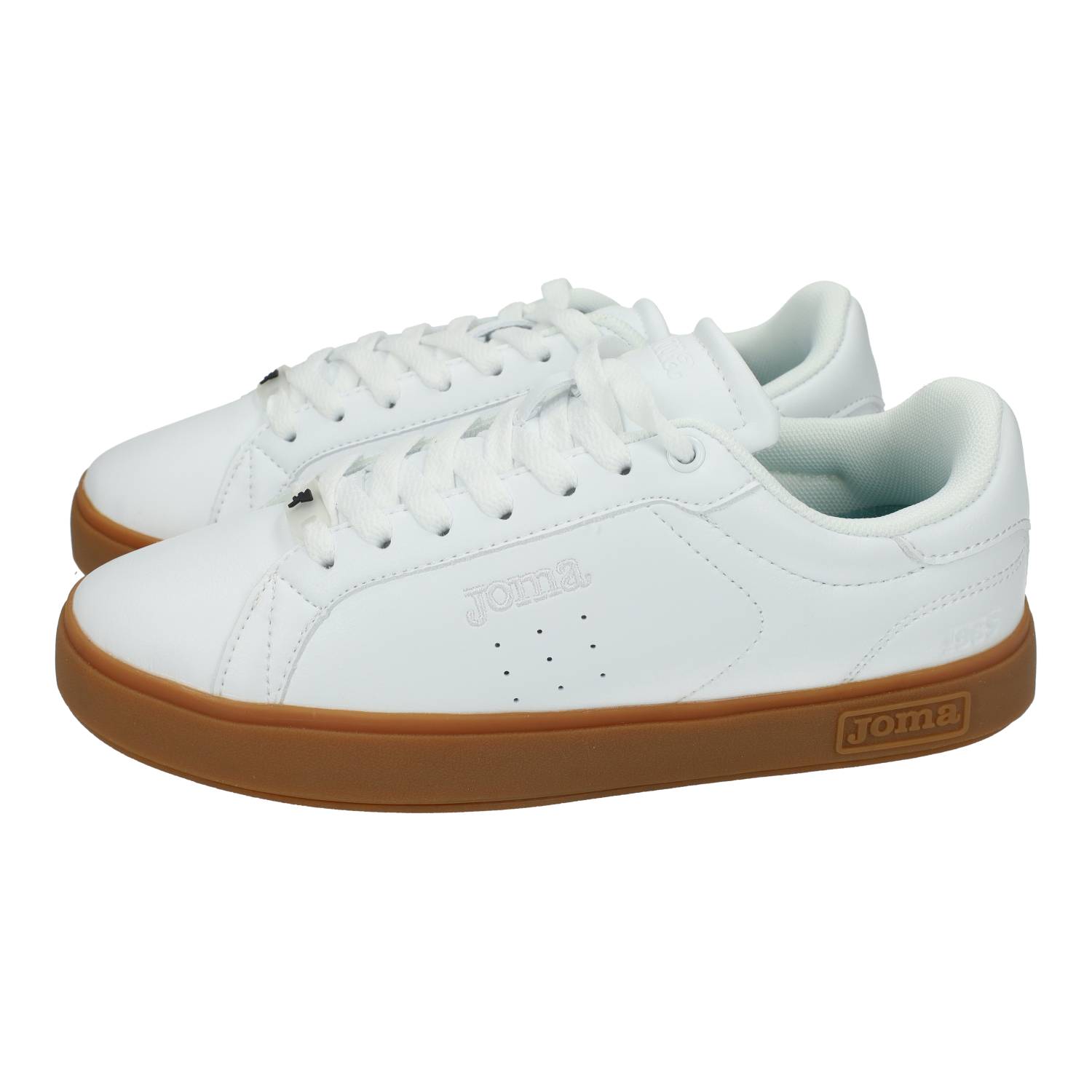 Zapatillas marca JOMA para hombre en color blanco. Zapatillas Joma Hombre Casual Blancas con Suela de Goma y Diseño Retro