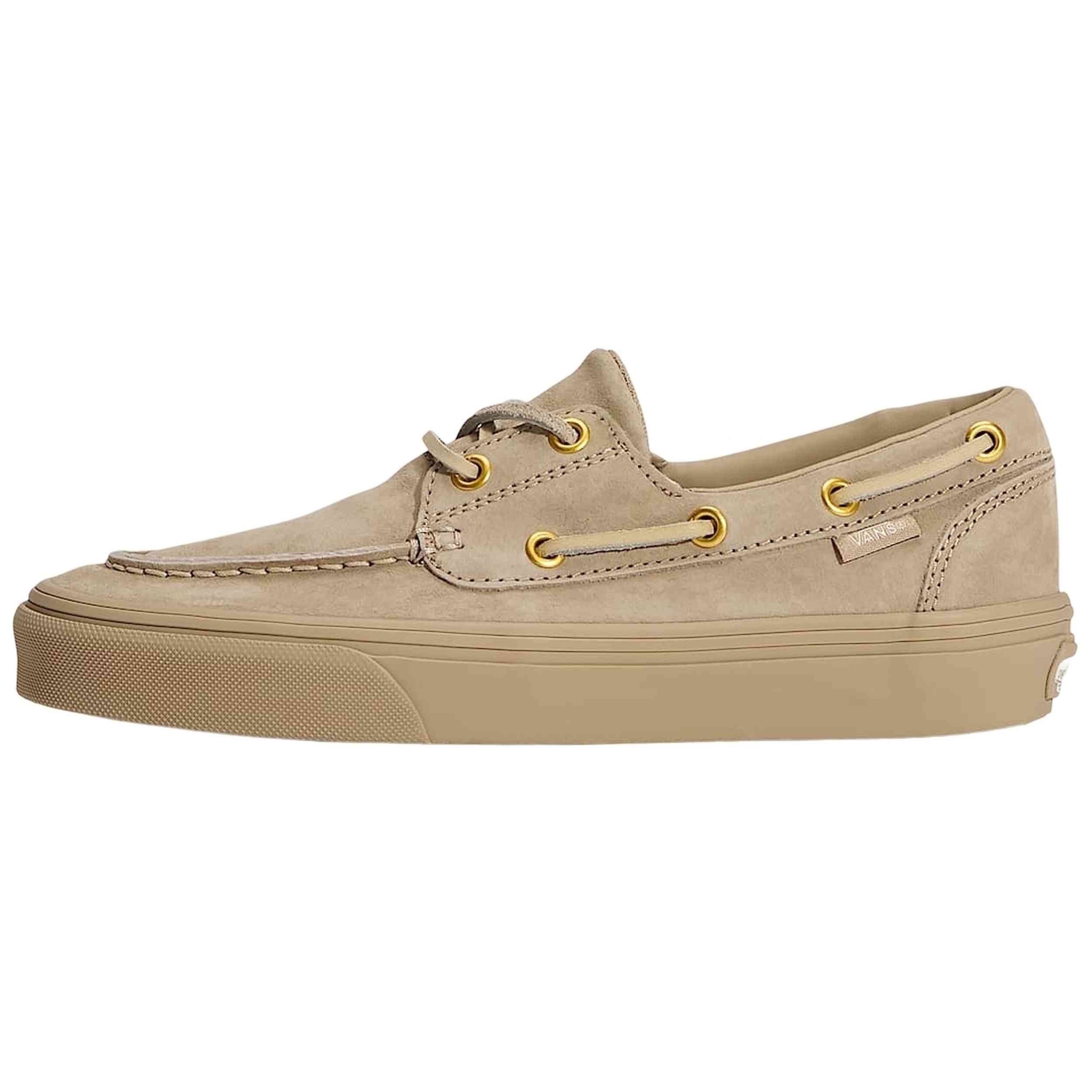 Zapatillas Vans modelo 2 Eyelet Boat "Incense" para Mujer en color Beige