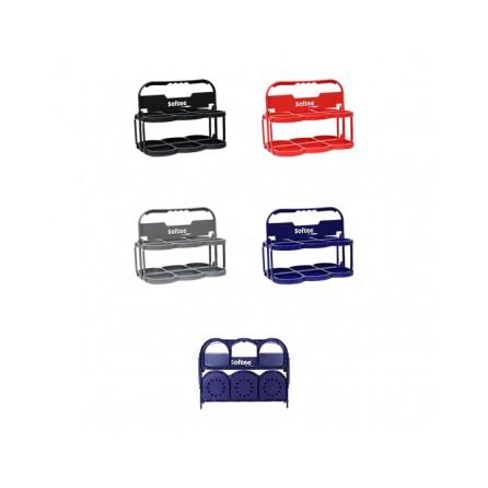 PORTABOTELLAS PLEGABLE DELUXE PARA 6 BOTELLAS SOFTEE