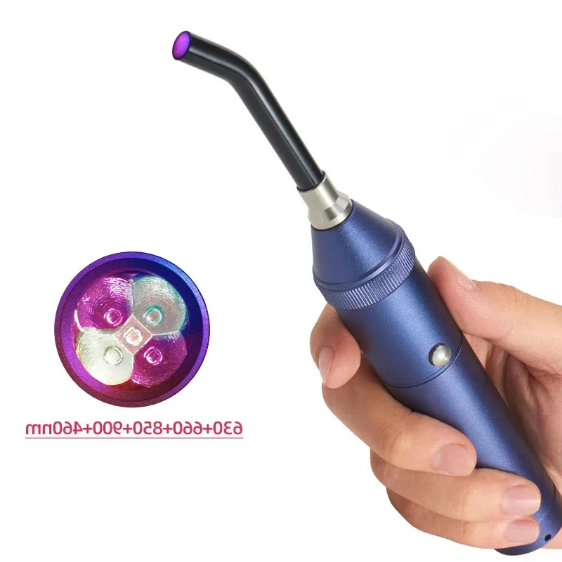 TK Dispositivo De Terapia De Luz Roja Para Tratamiento De Herpes Labial Y Heridas En La Boca Nariz Oreja Rodilla Pies Manos Tornillo Herramienta LED Infrarroja Portátil Para Salud De La Piel Y Alivio Del Dolor