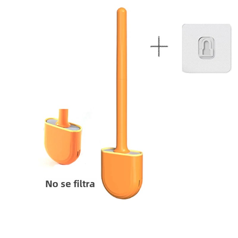 TK Cepillo De Inodoro Colgante Con Soporte Largo Cepillo De Limpieza De Baño Con Pincel De Silicona Suave Accesorios De Baño