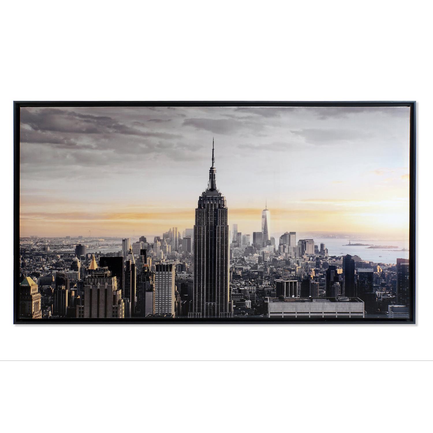 Cuadro Lienzo Ps 144X3,5X84 New York Enmarcado El mejor complemento para tu hogar -Fijalo-