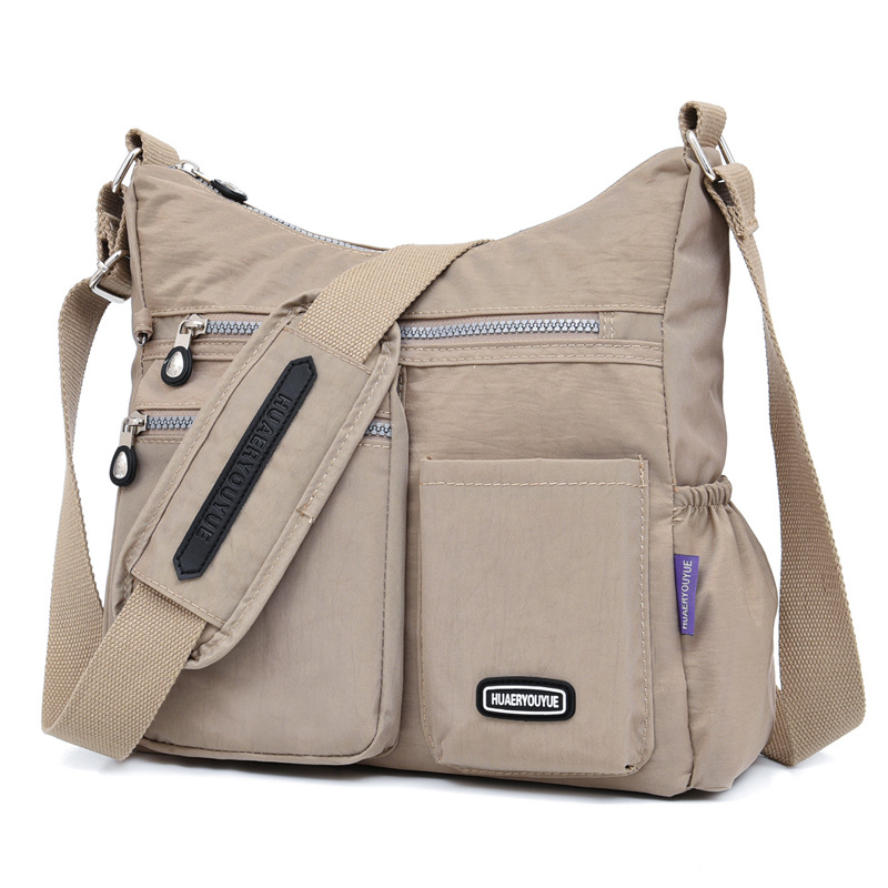Bolso cruzado para mujer, bolso impermeable con múltiples bolsillos, bolso de hombro, mensajero grande ligero