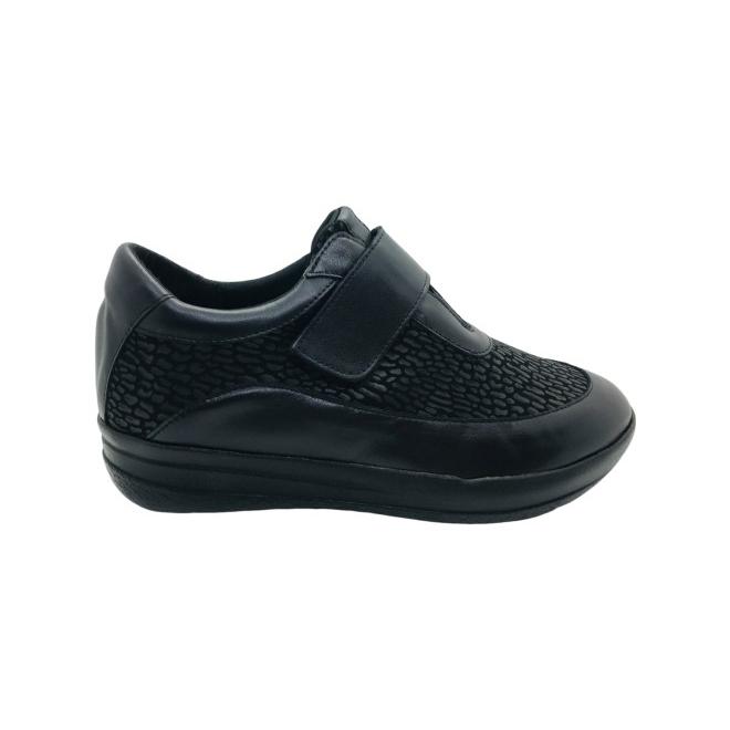Zapatilla Mujer Extra Ancha Doctor Cutillas 50573 Negro: Confort y Amortiguación diarias