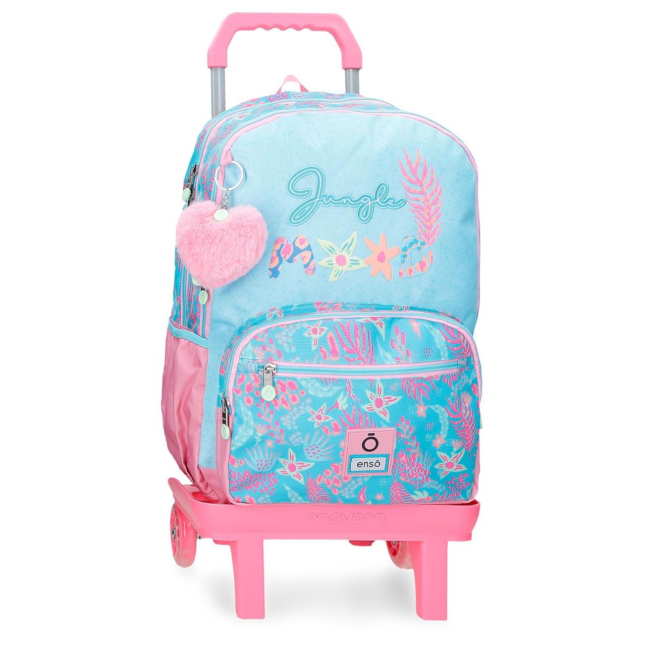 Enso Jungle Mood Mochila de 32cm x 44cm x 17cm Azul doble compartimento con carro