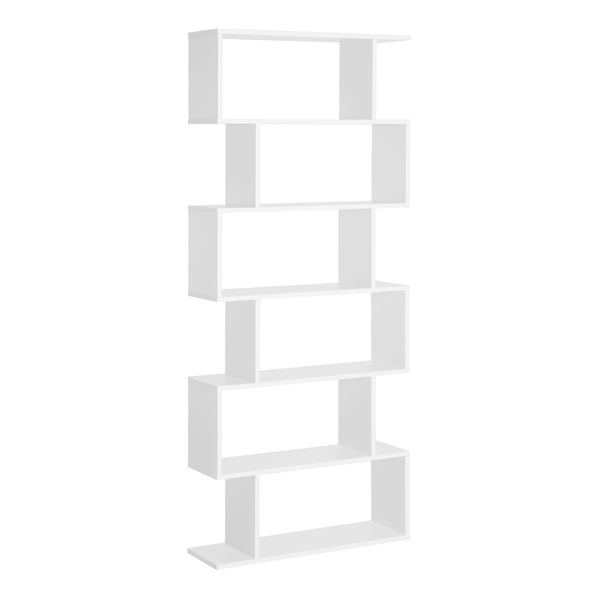 HOMCOM Biblioteca, Librería de 6 Niveles, 80x23x192 cm, Estantería para Libros, Estantería Moderna para Salón, Dormitorio, Estudio, Oficina Negro