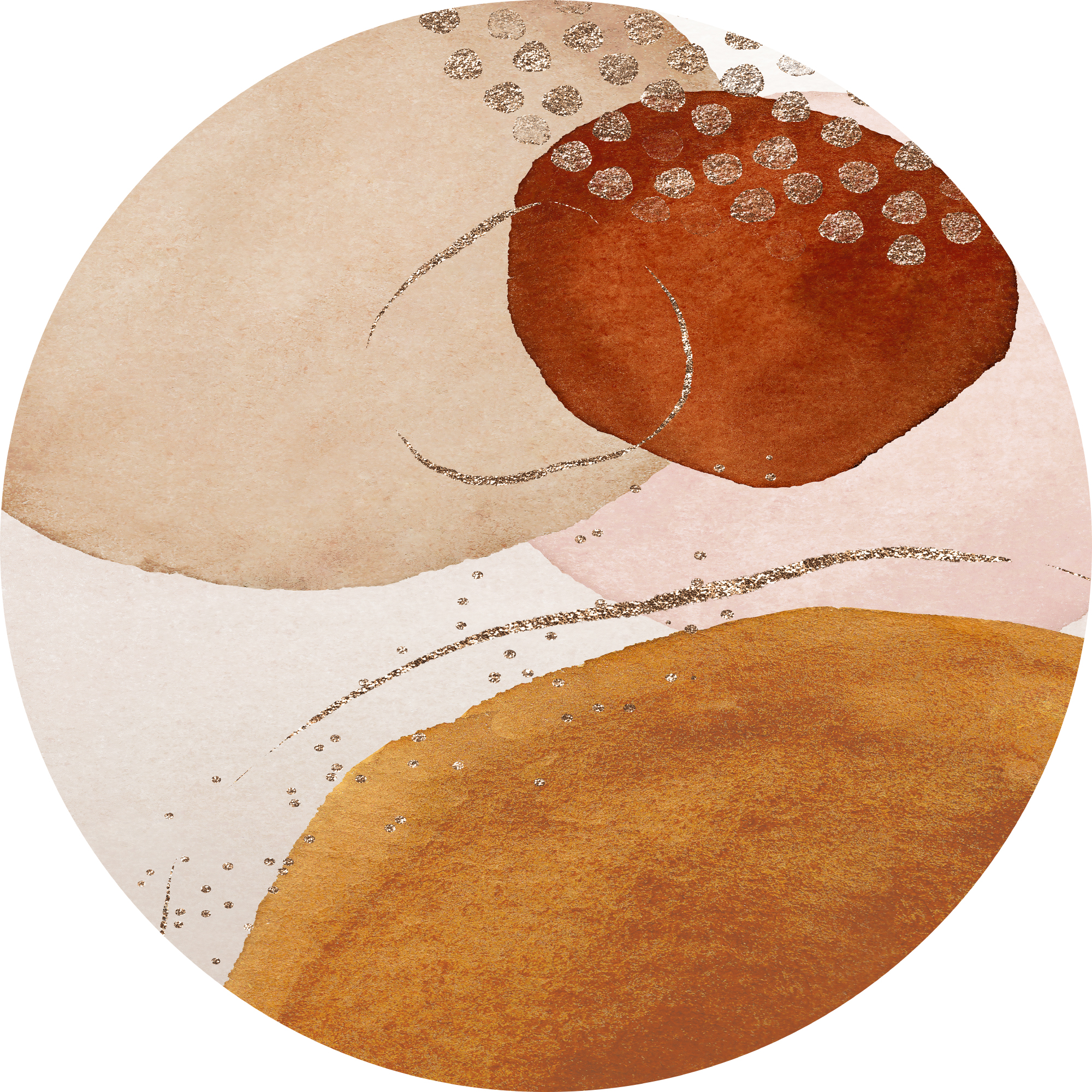 VINILIKO, Alfombra de vinilo Agata [Diam] 100 cm