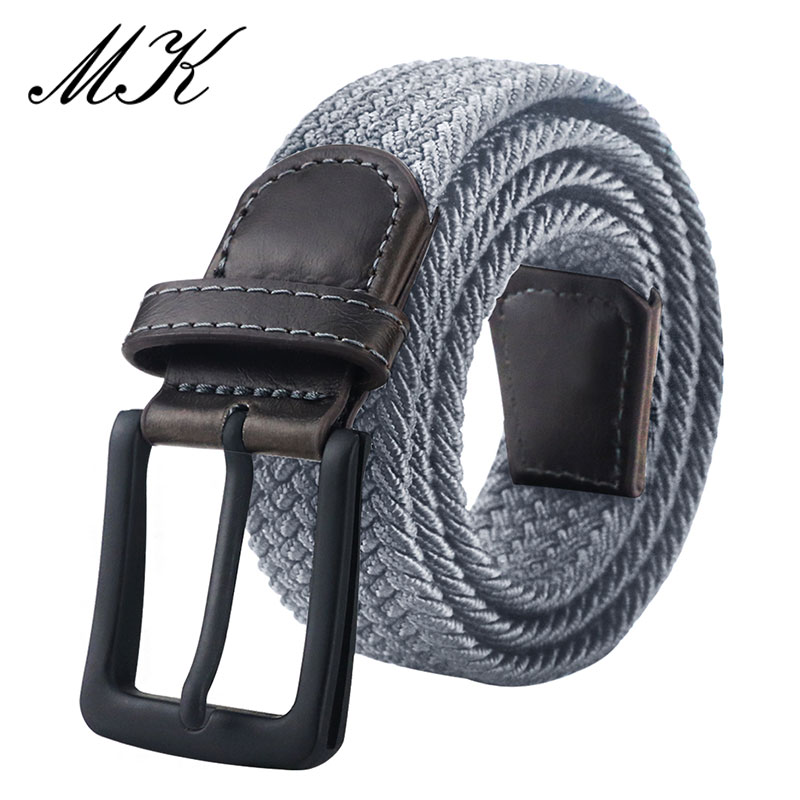 TK Cinturón De Lona Para Hombre Con Hebilla De Metal Moda Cinta Táctica Militar Elástico Para Pantalones Y Jeans