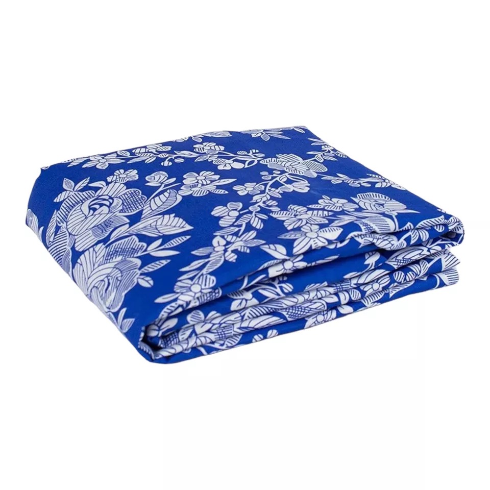 Funda de colchón Estampada Azul, Resistente, Transpirable y Suave - Protector de Cama, alarga la Vida útil de su colchón y lo Protege de Manchas y Polvo - Protector con Cremallera, 90cm, 105cm, 135cm y 150cm