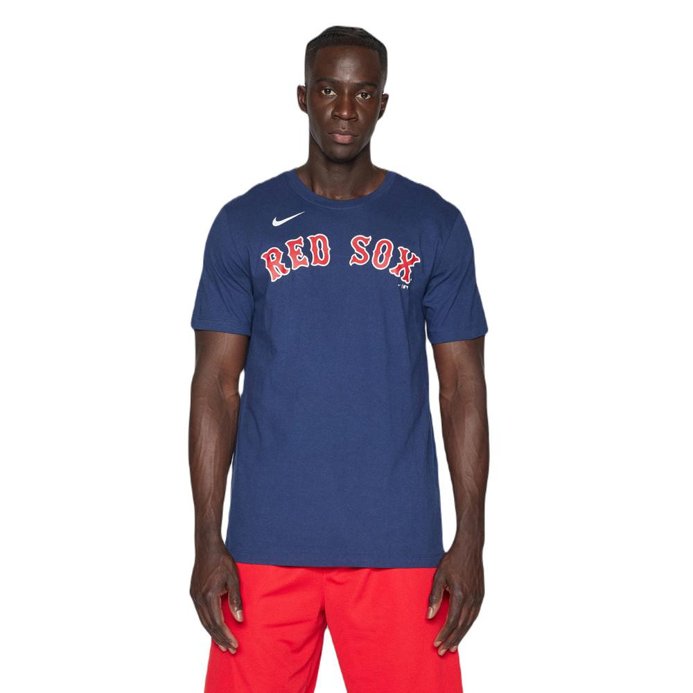 Camiseta Nike Boston Red Sox Fuse Wordmark Cotton Azul Marino T Shirt N199-44B-Bq-0U5