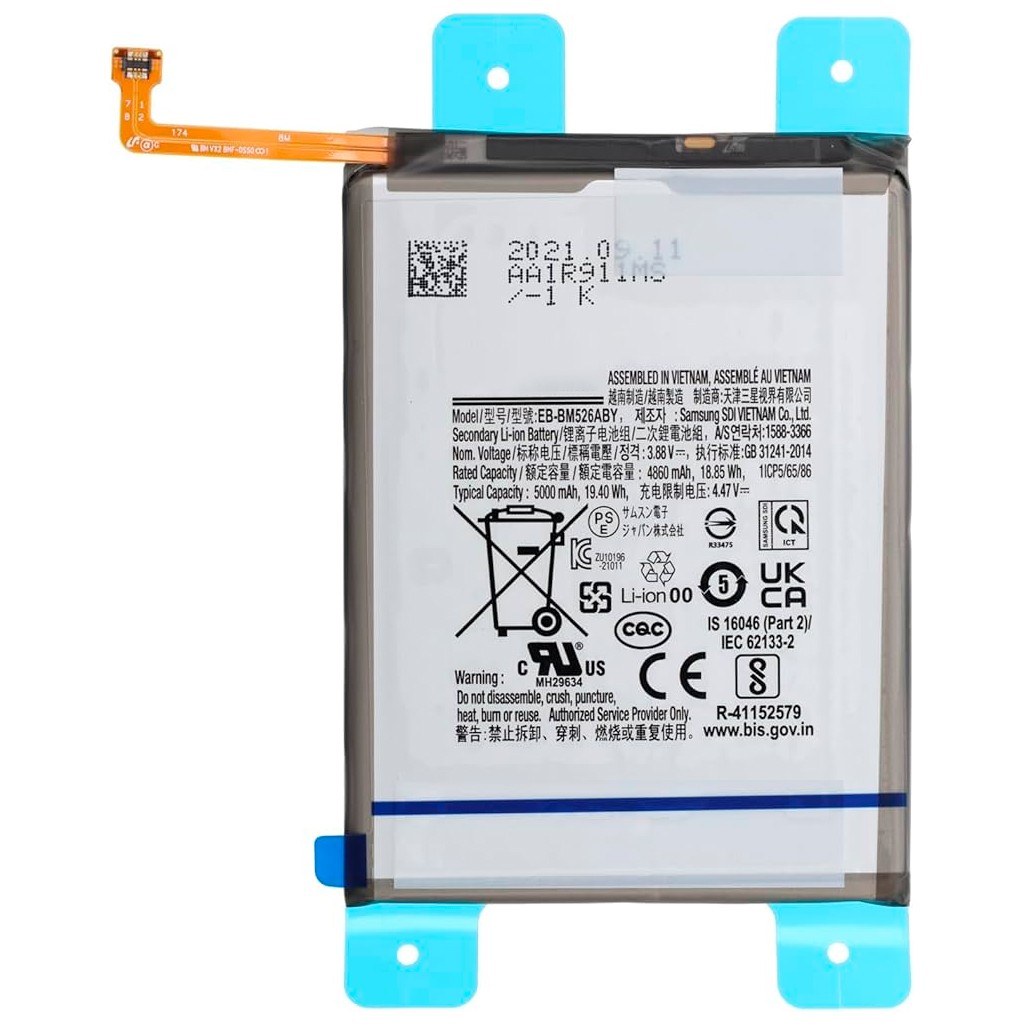 Bateria EB-BM526ABY Para Samsung Galaxy M52 5G M23 5G M33 5G A23 4G A23 5G F23 5G M53 5G A73 5G 5000 mAh TODOBARATO 24HORAS