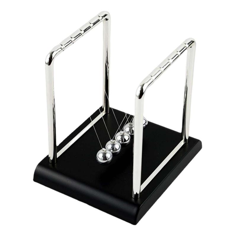 TK Pendulo De Cráter Con Bolas De Acero Para Aprendizaje De Física En Madera Accesorios Para Mesa Decoración De Oficina Y Hogar