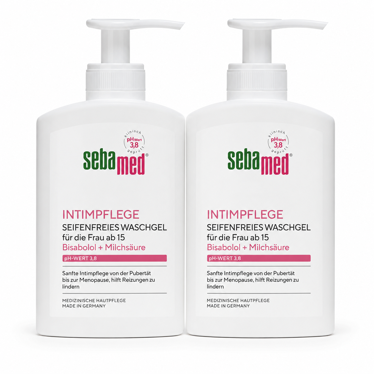 Sebamed Gel Íntimo Femenino pH 3,8 200 ml, Gel de Higiene Íntima sin Jabón con Ácido Láctico y Bisabolol, Cuidado Íntimo Diario