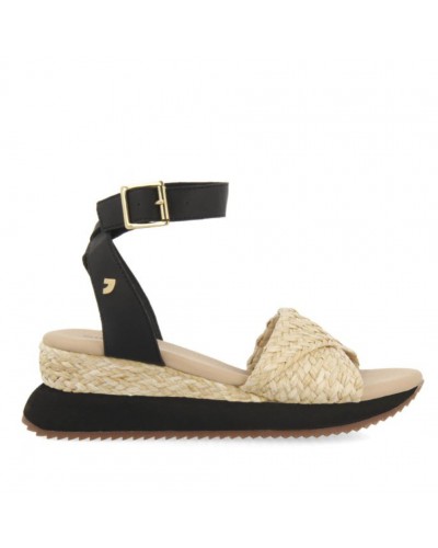GIOSEPPO Sandalias Gioseppo MEHAMA Mujer Beige Rafia Trenzada Talón Pulsera