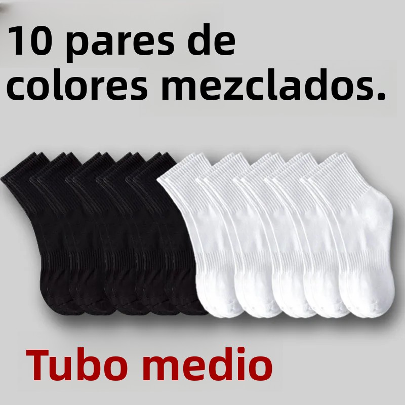 TK Calcetines De Cuello Redondo Neutrales Para Hombre 5/10/20 Pares Absorbentes De Sudor Transpirables Para Todas Las Estaciones Deporte Calcetines De Poliéster Y Spandex
