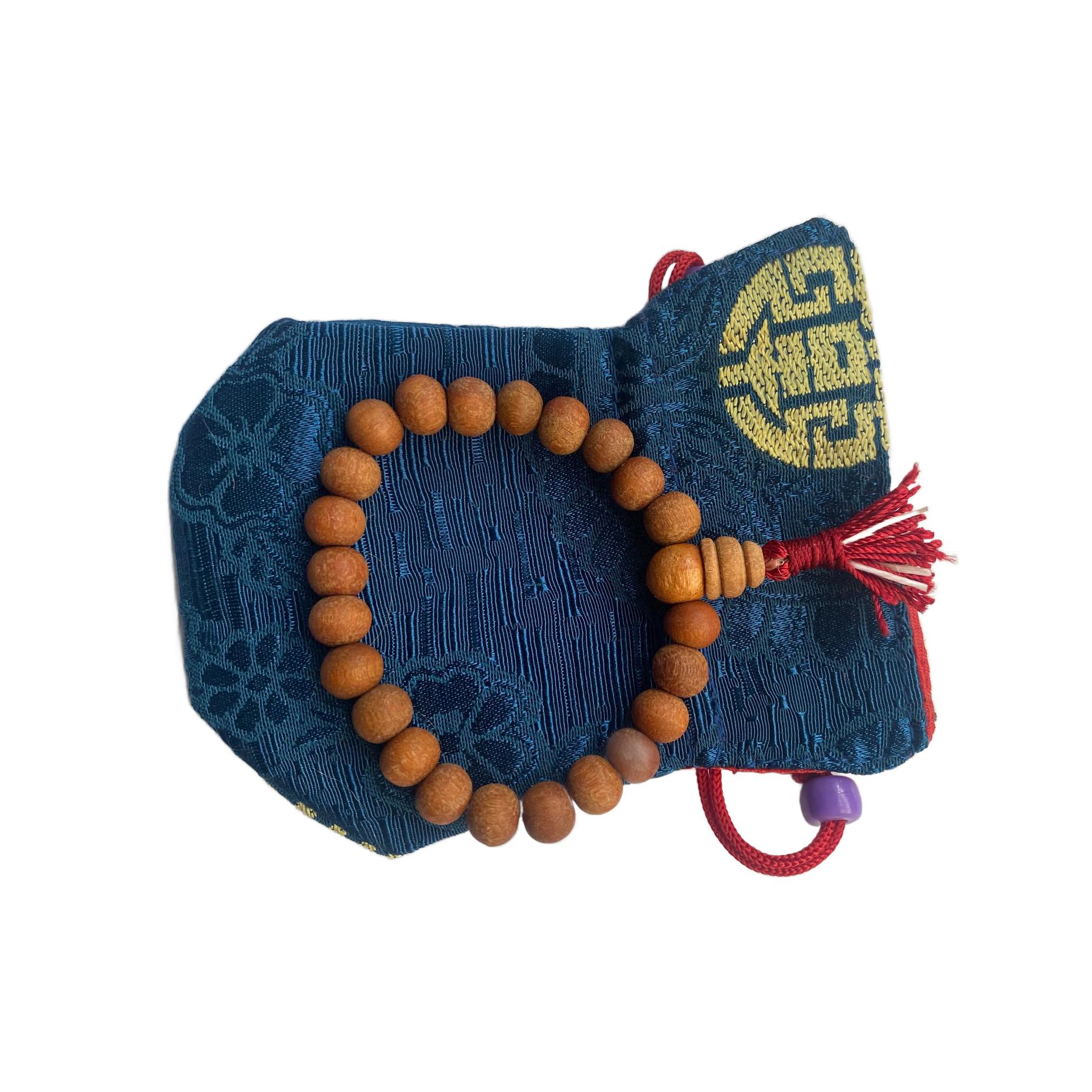Pulsera Hombre Mujer Artesania  Bisuteria Nepal Sándalo con Bolsa Tradicional Nepal Yoga, conecta+y+compra
