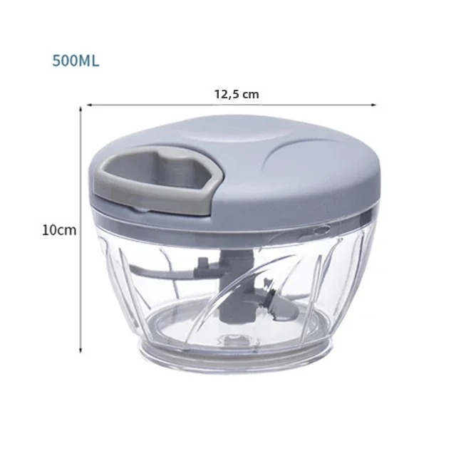CA Picadora de Ajo Manual, impresora de Alimentación y verduras, Molinillos de Carne, utensilios de cocina, trituradora de Ajo, 500/900ML