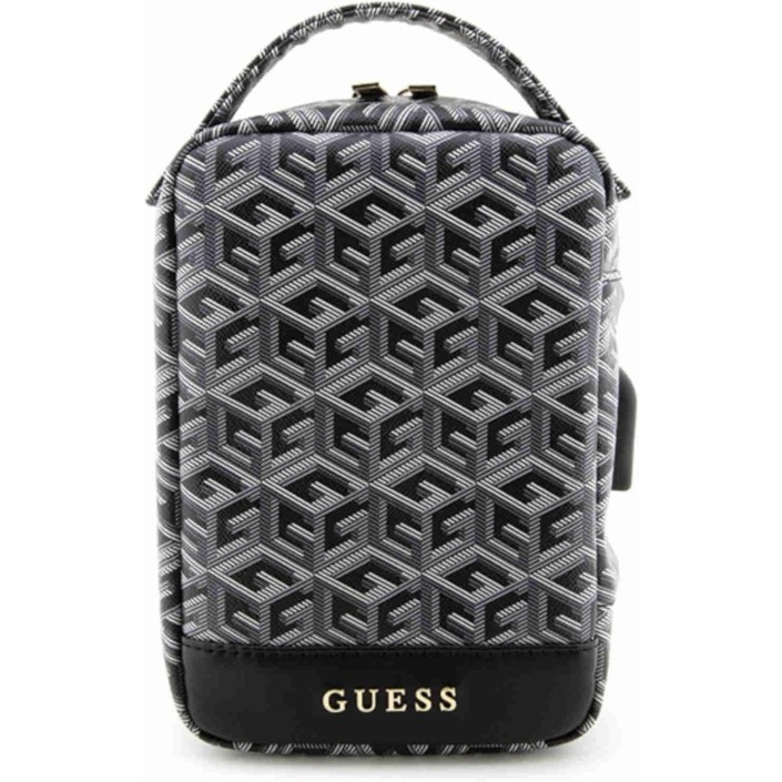 Bolso Organizador Guess Modelo GCube Stripe color Negro GUHBHGCFSEK