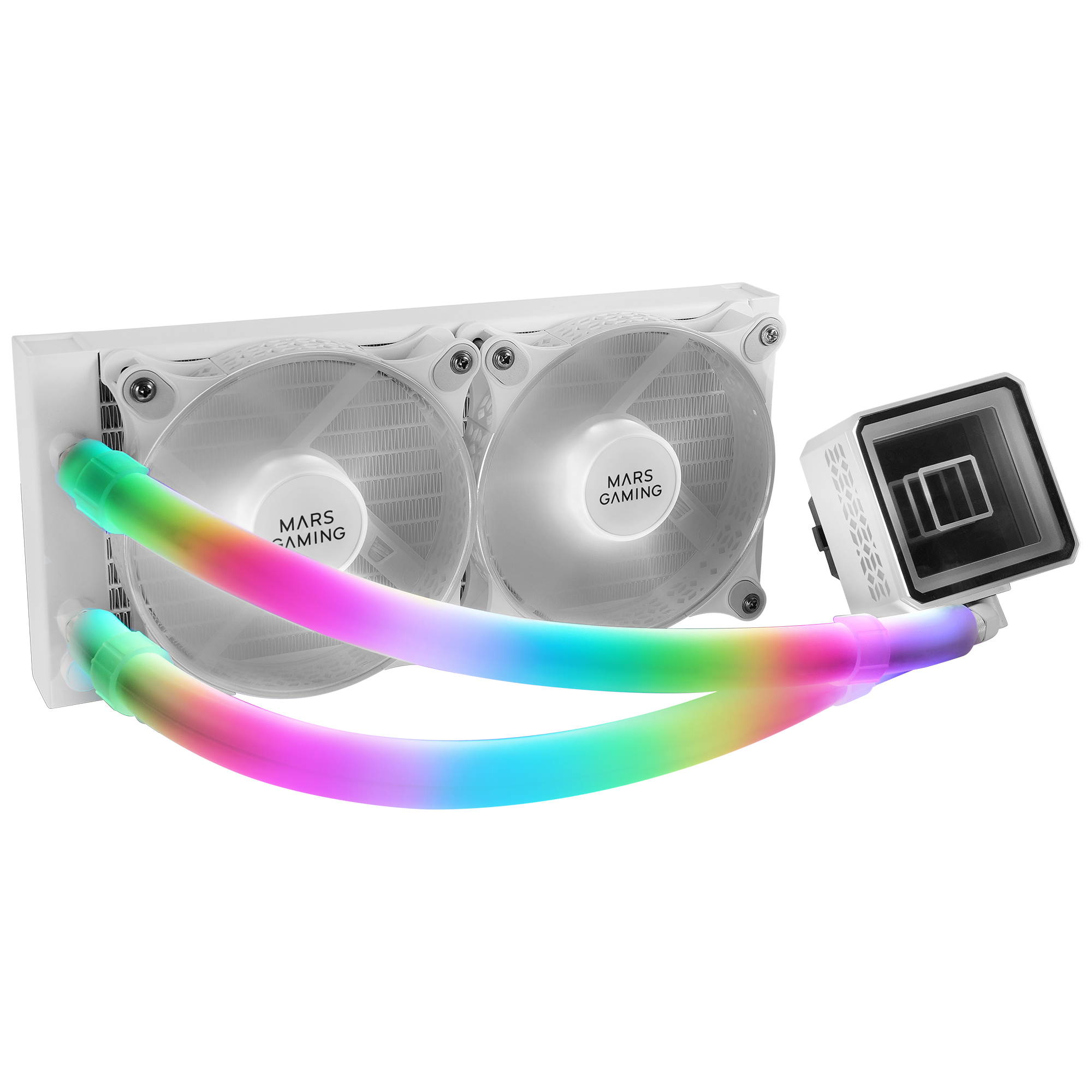 Mars Gaming MCA-WT, Fundas ARGB para Tubos de Refrigeración Líquida, 30 LEDs Ultra Brillantes Personalizables ARGB, Silicona Eco Soft, Compatibilidad Total, 330mm, Fundas ARGB Multicolor