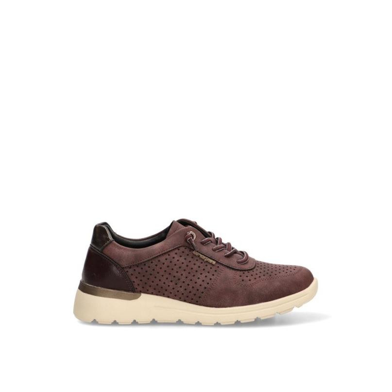 Zapatillas Cómodas Amarpies - Mujer - Suela Plana - Modelo Ahi31126 - Color Burdeos
