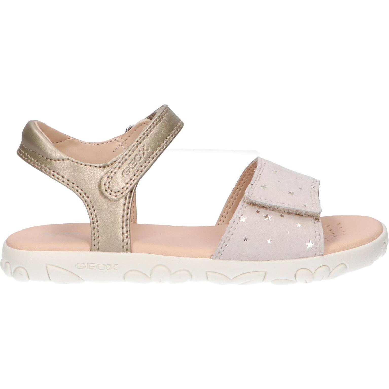 Girl's sandals geox j028za 007nf j sandal haiti c0208 platinium-beige