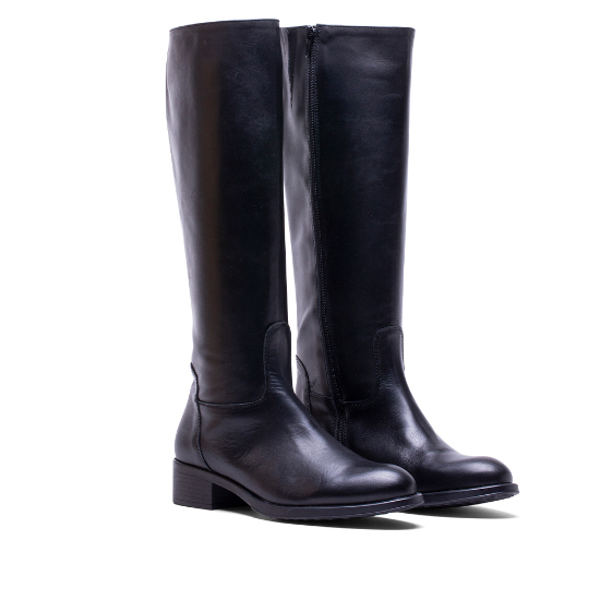Bota Elodie Sia Krust Negro - 37cm Caña - Tacón 25mm