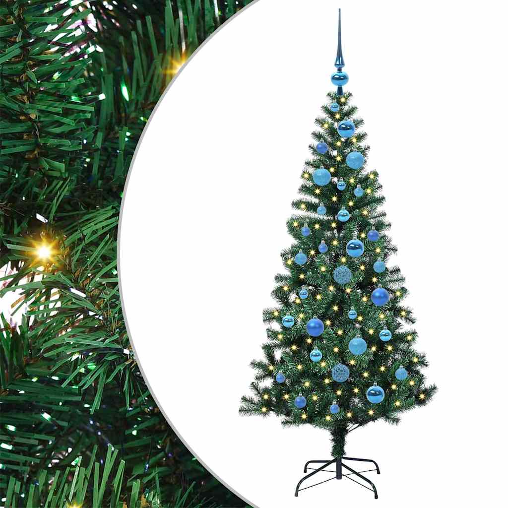 vidaXL Árbol de Navidad Artificial Preiluminado Verde 150 cm