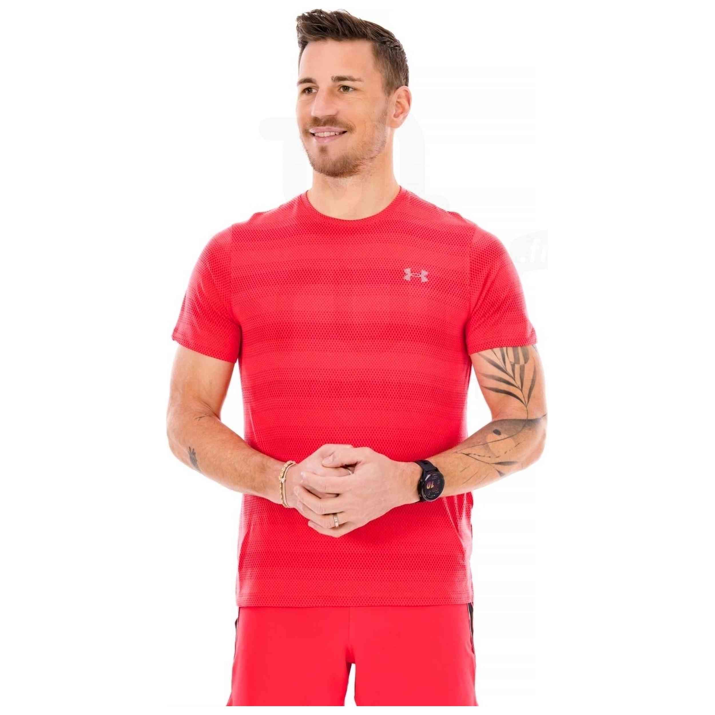 Textil Under Armour modelo Ua Velociti Ss en color Rojo