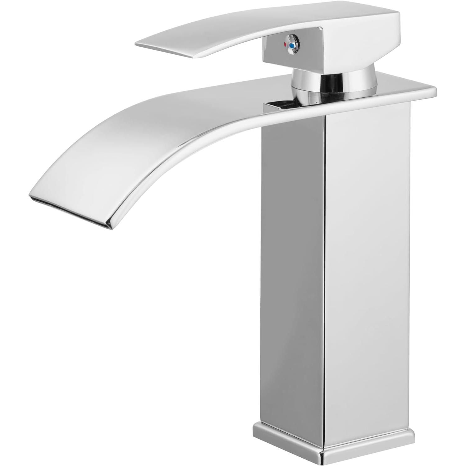 Grifo para lavabo en Cascada, Grifo para lavabo de baño, Grifo para lavabo de Baño de Maple inoxidable 304