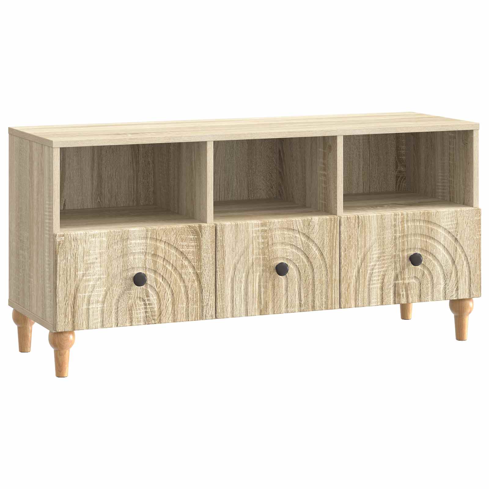 vidaXL Mueble de TV 102 x 34,5 x 50 cm Madera de ingeniería Multicolor
