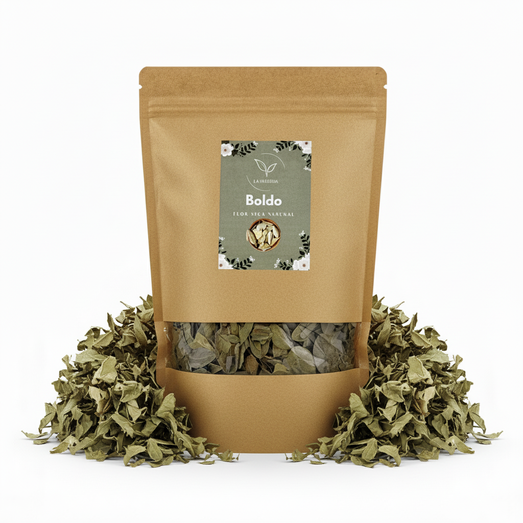 La Herbera Boldo (Peumus boldus) hojas secas a granel – Para infusión – Origen Chile – 100 g, 250 g, 500 g y 1 kg