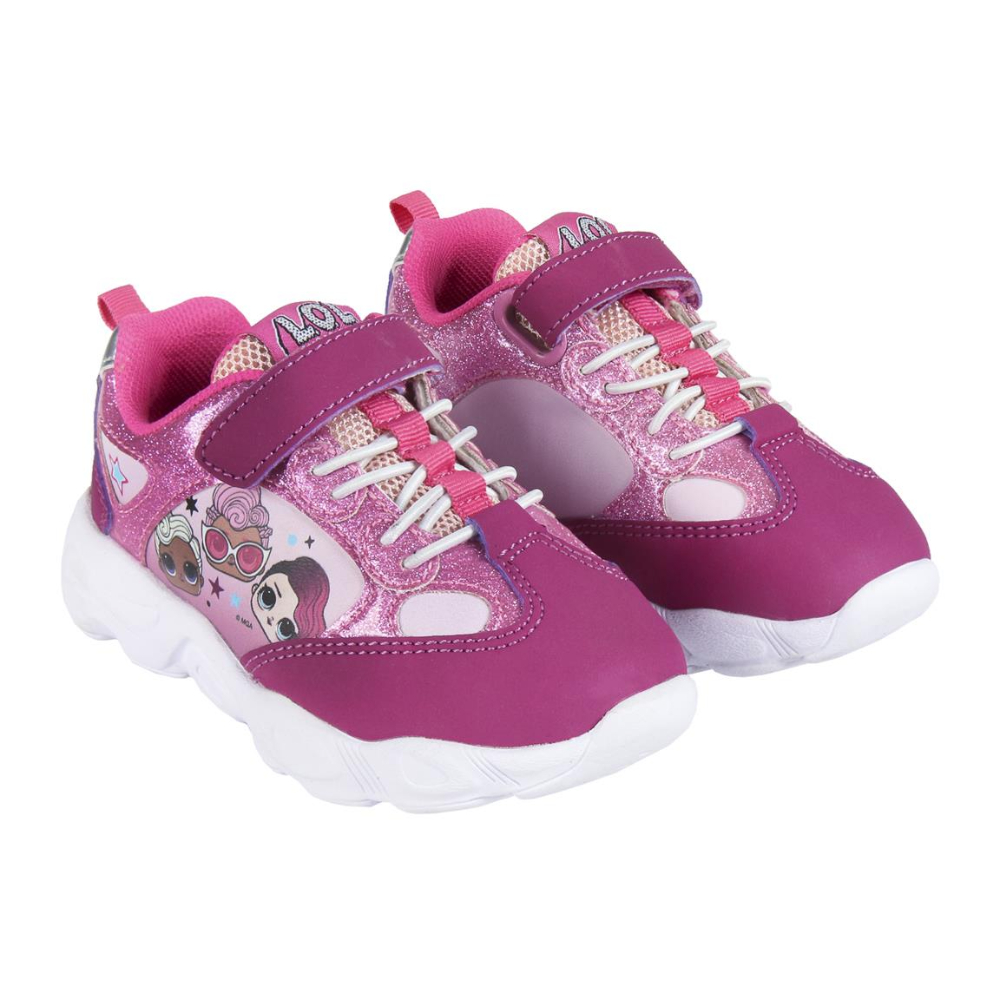Lol Cerdá Zapatillas 63718 Rosa Niña con Estampados y Velcro