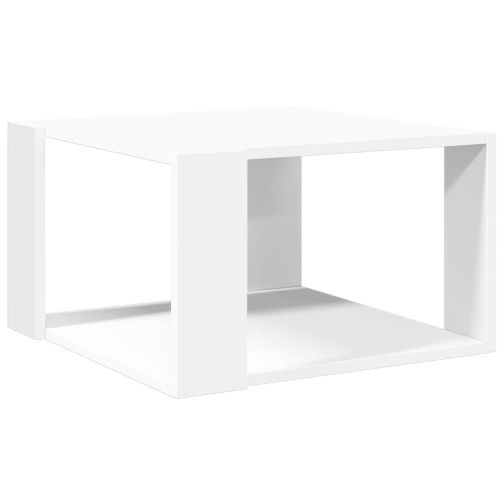 Vidaxl Mesa de Centro Madera de Ingeniería 51,5x51,5x30 Cm Blanco