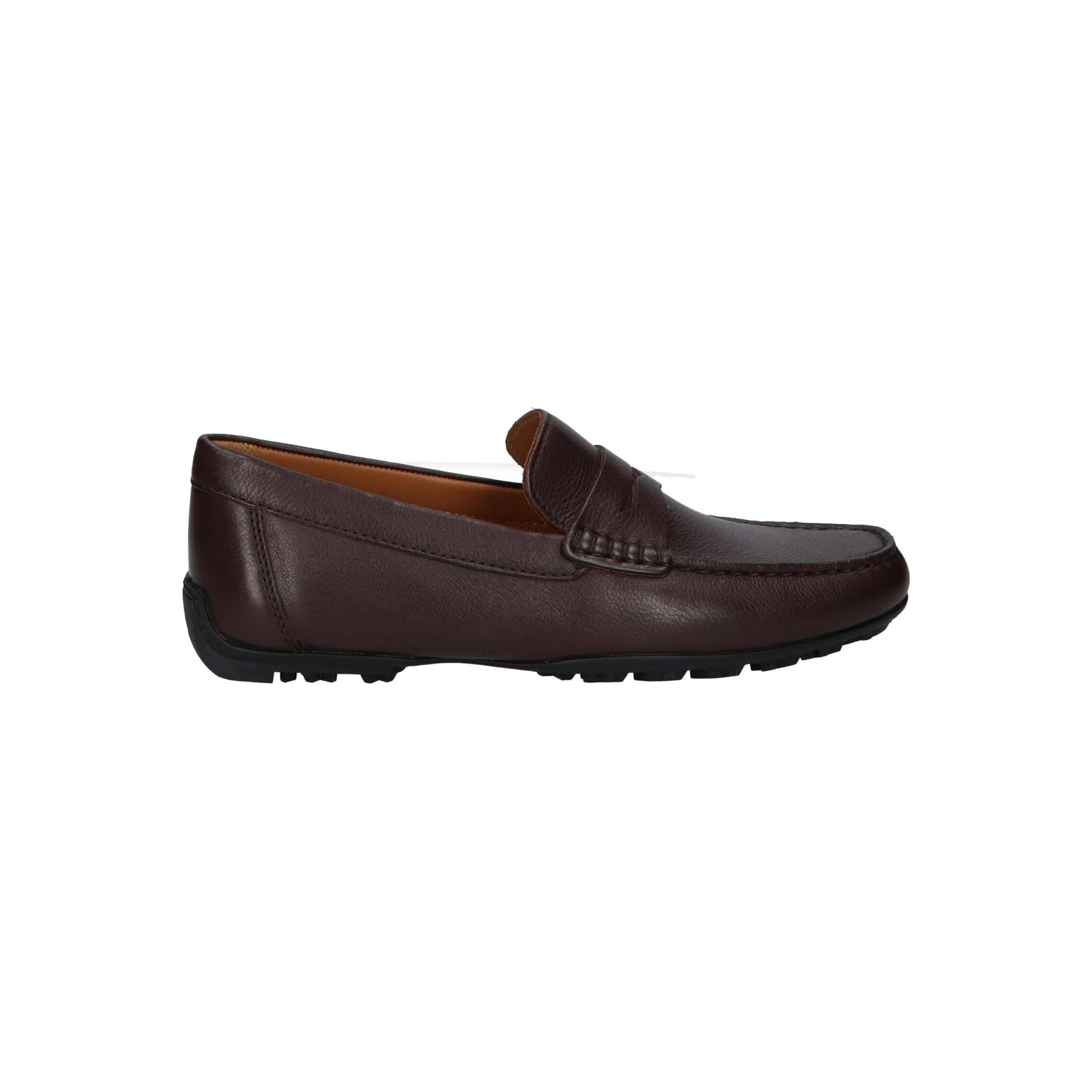 Geox Men's Dress Sandals in Brown - Stylish synthetic leather sandals with a textile lining, Velcro closure, and open toe design, perfect for autumn-winter and spring-summer casual wear, ideal men's sandals.
