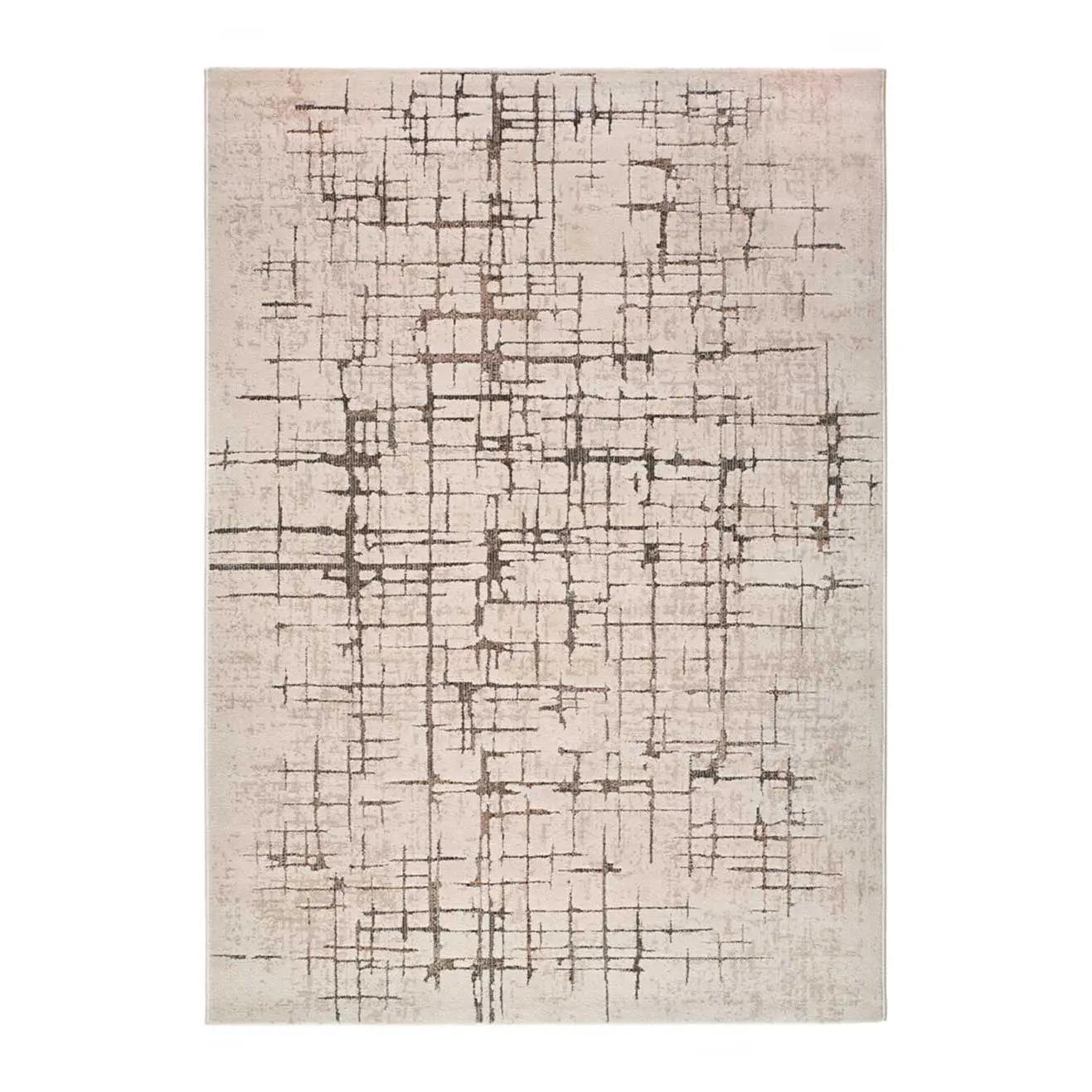 Alfombra interior  de estilo moderno en crema - CERES 28001 | 80x120, 133x190, 160x235, 200x285 cm