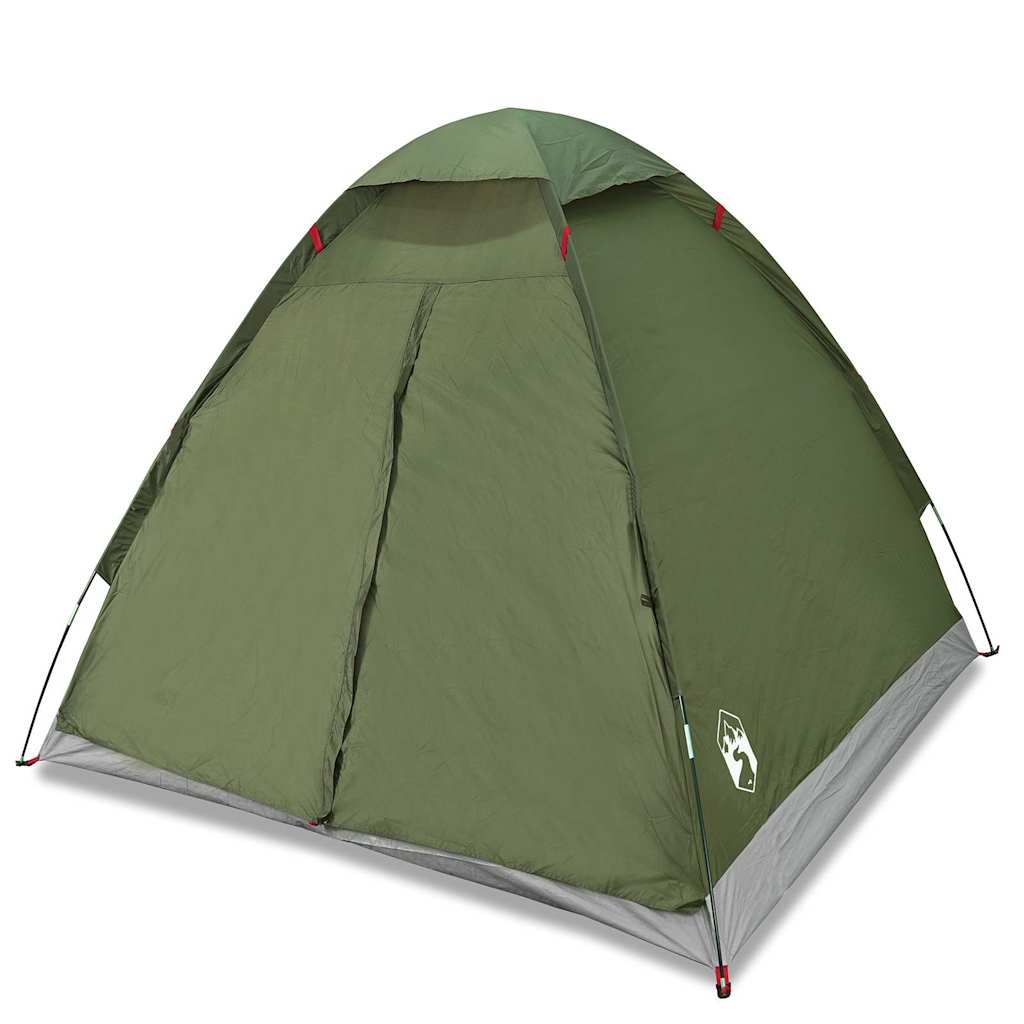 vidaXL Tienda de campaña iglú para 2 personas impermeable verde oliva