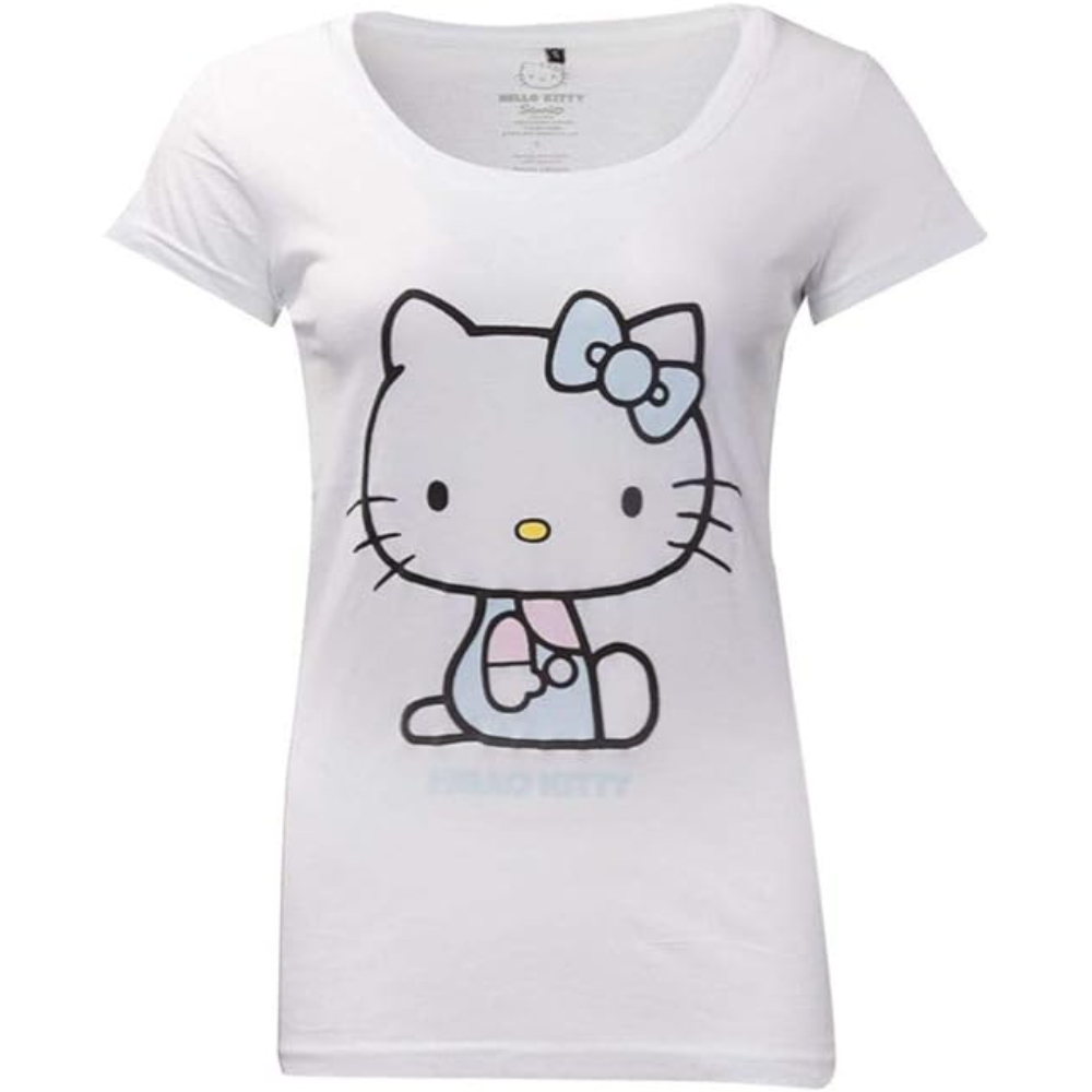 Hello Kitty Grupo Erik Camiseta Blanca Mujer