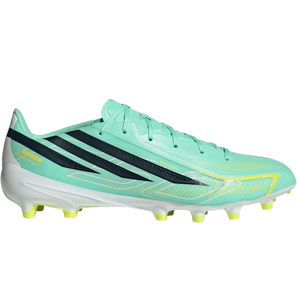 Botas De Futbol Adidas modelo F50 Hyperfast League "PULMIN/NTNAVY/SOLLEM" para hombre y mujer en color Verde