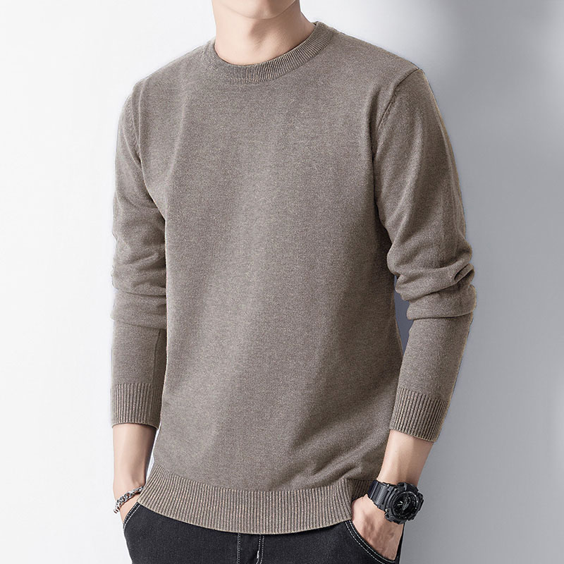 TK Suéter De Punto Para Hombre Con Manga Larga Y Cuello Redondo Suave Y Cómodo Para Otoño E Invierno Suéter Clásico Térmico Ligero