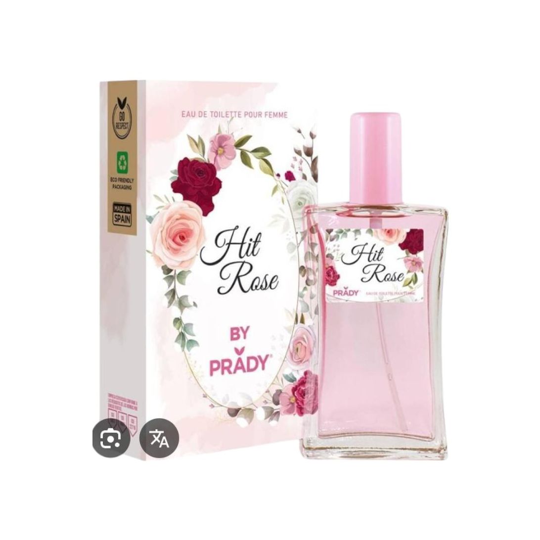 prady parfums hit rose eau de colonia 100ml mujer, complementada con matices cítricos y amaderados.