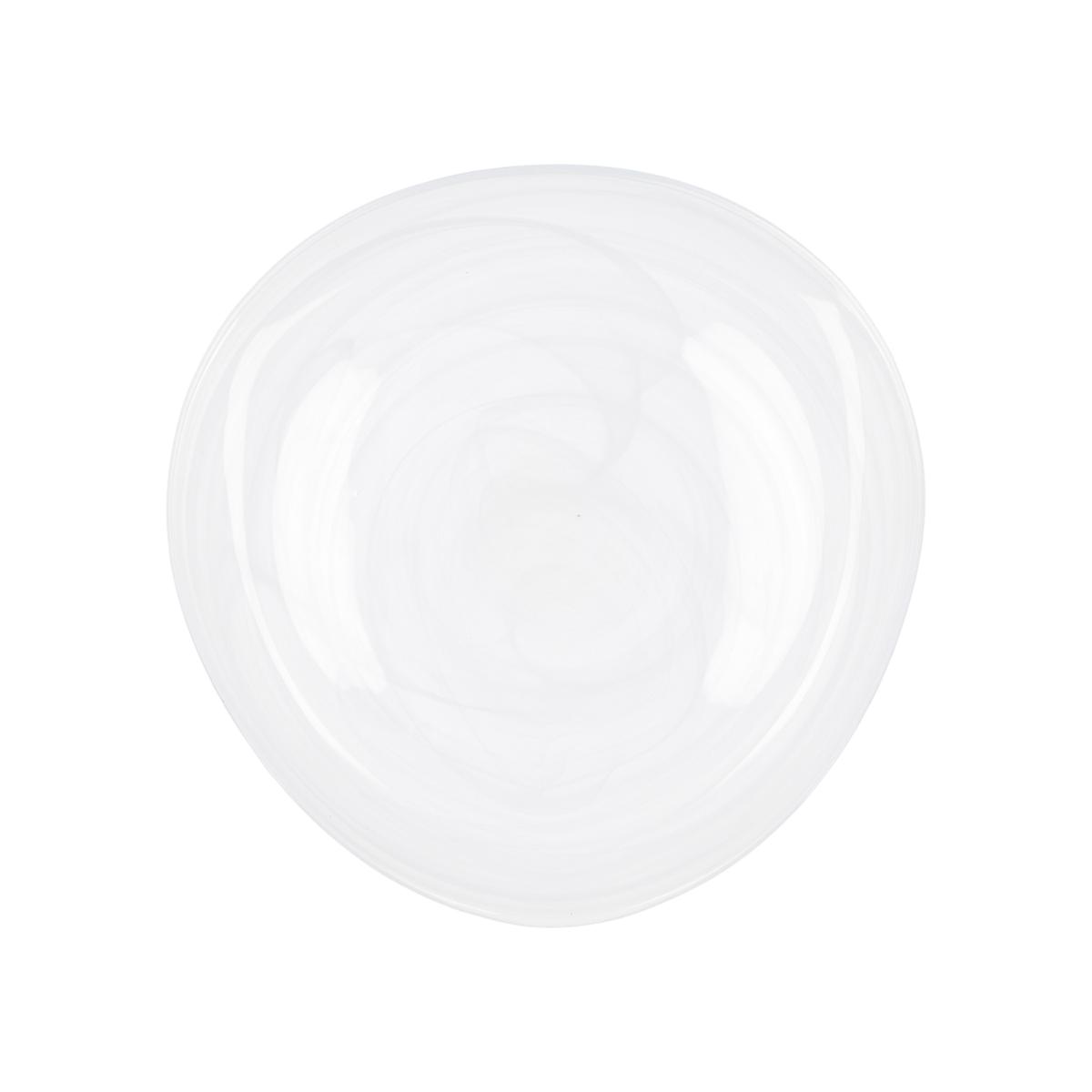 QUID BOREAL Plato Presentación Vidrio 30CM Blanco Brillo Ligero pero resistente 100% higiénico