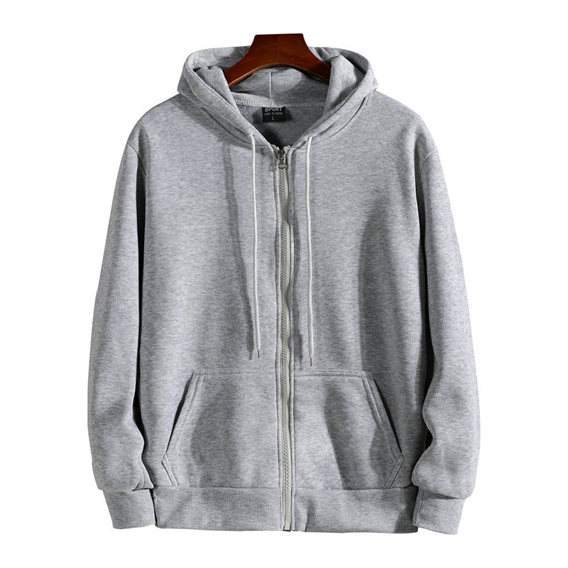 TK Sudadera De Capucha Con Cremallera Para Hombre Manga Larga Otoño Invierno Moda Casual Deportiva Ajuste Suelto Ropa