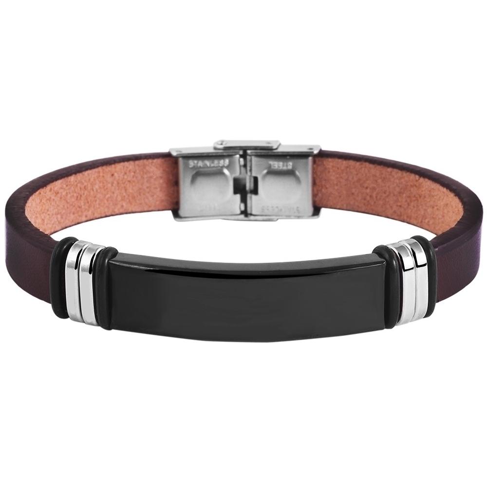 Akzent® Pulsera em Couro Genuino
