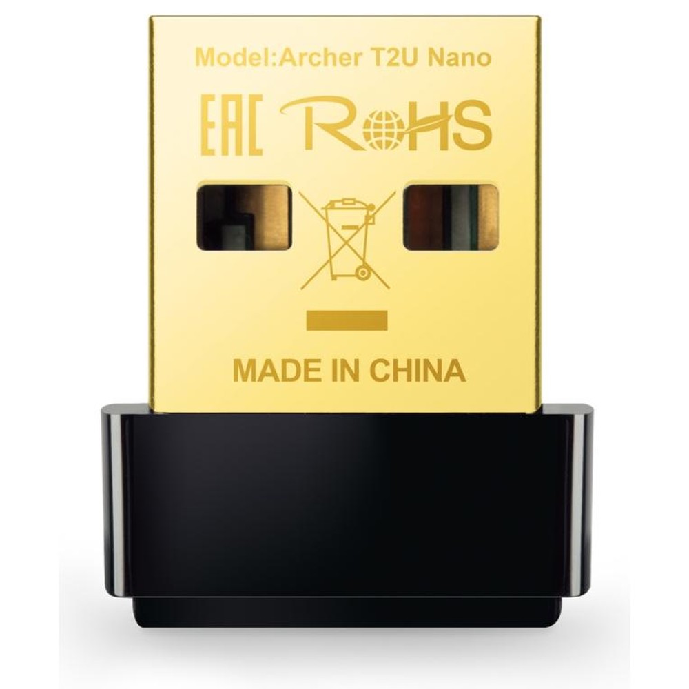 TP-Link - Adaptador WiFi USB AC600 Archer T2U Nano de doble banda (2,4 GHz y 5 GHz) con tecnología 256-QAM para Windows y Mac
