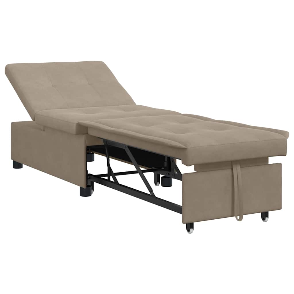 vidaXL Sofá cama desplegable 194 x 67 x 82 cm Microfibra Multicolor