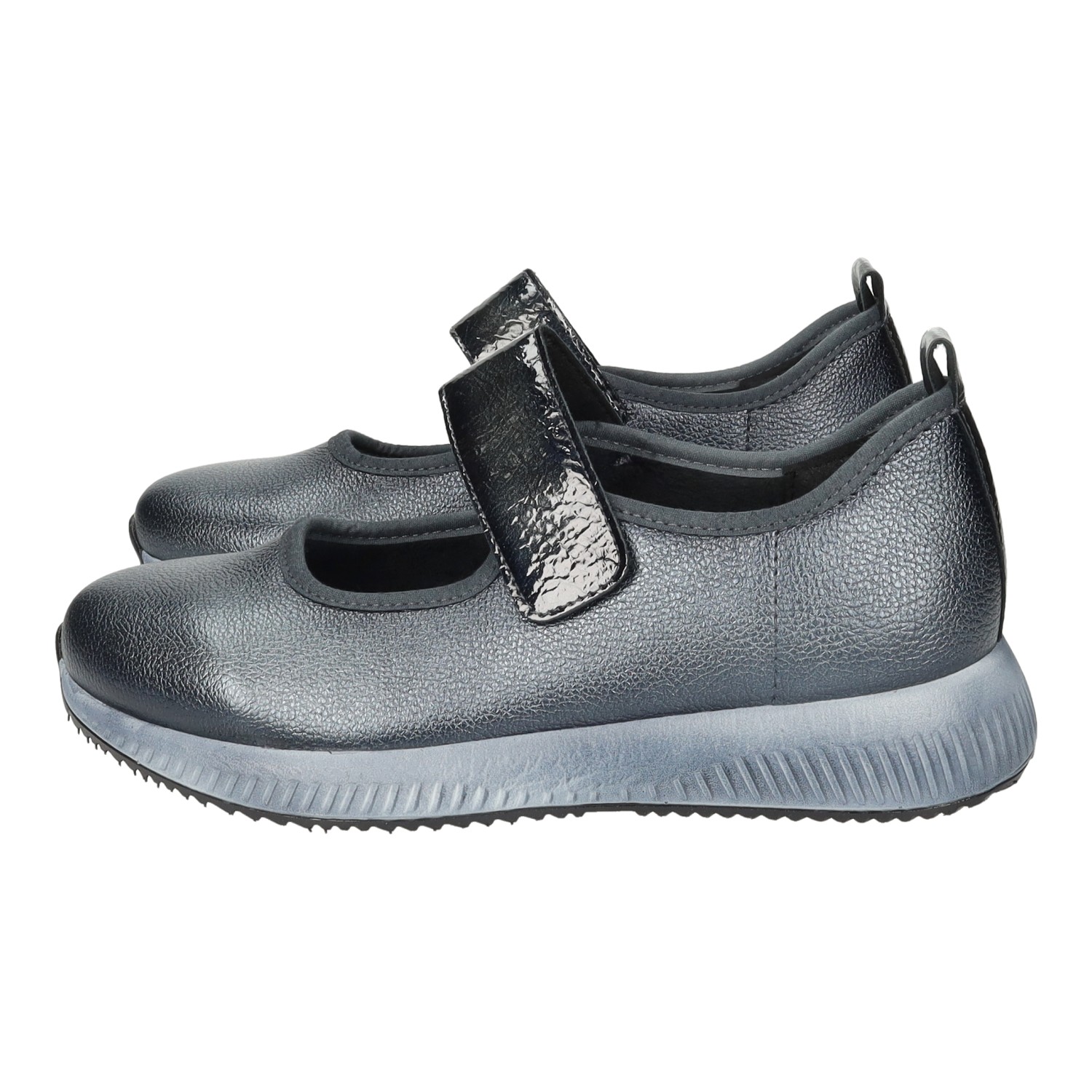 Deportivos marca DOCTOR CUTILLAS para mujer en color antracita. Deportivo tipo mercedes para mujer en antracita - Hechas en España